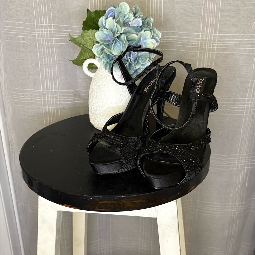 Elegant Black Strappy Heels